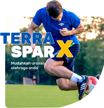 Football player in action